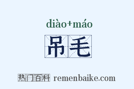 吊毛是什么意思的图片